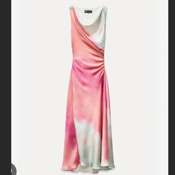 Zara Multicolor Midi Dress - Picture 3 of 4